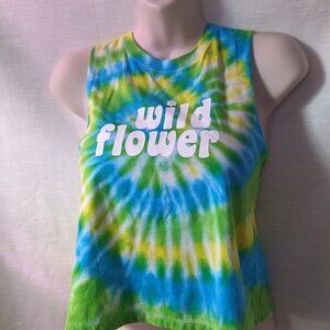 Wildflower Hand-dyed‎ Crop Tank (Hand-dyed)